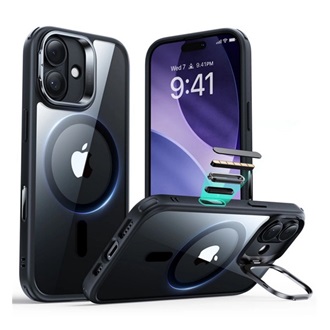 iPhone 17 ESR CLASSIC HYBRID szilikon telefonvédő ütésállóság, MagSafe, FEKETE