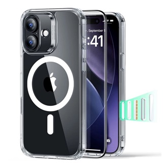 iPhone 17 ESR CLASSIC HYBRID szilikon telefonvédő ütésállóság, MagSafe + képernyővédő üveg, ÁTLÁTSZÓ