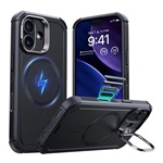 iPhone 17 ESR CYBER szilikon telefonvédő ütésállóság, MagSafe, FEKETE