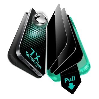 iPhone 17 ESR ULTRAFIT ARMORITE PRIVACY képernyővédő üveg 3db 2.5D, betekintés ellen + segédkeret, FEKETE