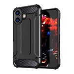 iPhone 17 GIGAPACK Defender szilikon telefonvédő ütésállóság, fémhatás, FEKETE