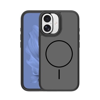 iPhone 17 GIGAPACK Szilikon telefonvédő műanyag hátlap, MagSafe, FEKETE