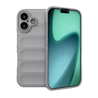 iPhone 17 GIGAPACK Szilikon telefonvédő ütésállóság, 3D, VILÁGOSSZÜRKE