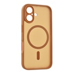 iPhone 17 GIGAPACK Szilikon telefonvédő ütésállóság, MagSafe, VILÁGOSBARNA
