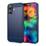 iPhone 17 GIGAPACK Szilikon telefonvédő ütésállóság, karbon minta, SÖTÉTKÉK