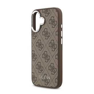 iPhone 17 GUESS 4G MAGSAFE szilikon telefonvédő ütésállóság, műanyag hátlap, BARNA