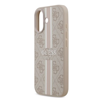 iPhone 17 GUESS 4G PRINTED STRIPES szilikon telefonvédő ütésállóság, MagSafe, RÓZSASZÍN