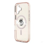 iPhone 17 KARL LAGERFELD IML CHOUPETTE SKETCH LOGO MAGSAFE szilikon telefonvédő ütésállóság, MagSafe, RÓZSASZÍN