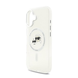 iPhone 17 KARL LAGERFELD IML K&CH HEADS METAL FRAME MAGSAFE szilikon telefonvédő ütésállóság, MagSafe, ÁTLÁTSZÓ