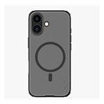 iPhone 17 NILLKIN SUPER FROSTED PRO MAGNETIC műanyag telefonvédő mágneses, gumírozott, ÁTLÁTSZÓ/FEKETE