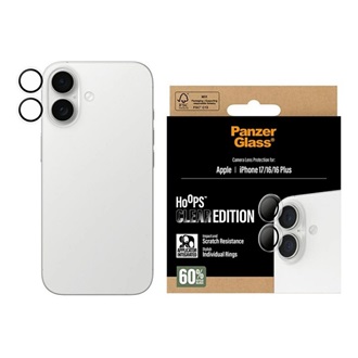 iPhone 17 PANZERGLASS HOOPS CERAMIC kameravédő üveg 9H + segédkeret ÁTLÁTSZÓ