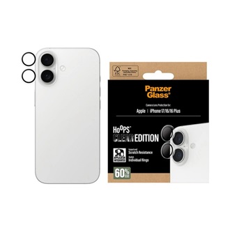 iPhone 17 PANZERGLASS HOOPS CERAMIC kameravédő üveg 9H + segédkeret ÁTLÁTSZÓ