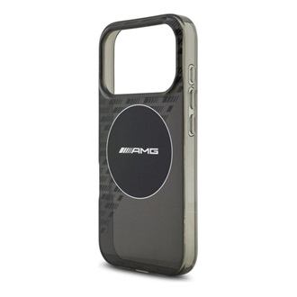 iPhone 17 Pro AMG DOUBLE LAYER TRANSPARENT SMOCKED MAGSAFE szilikon telefonvédő ütésállóság, MagSafe, FEKETE
