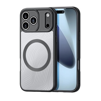 iPhone 17 Pro DUX DUCIS AIMO szilikon telefonvédő ütésállóság, hullám, FEKETE