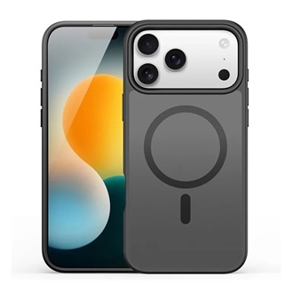 iPhone 17 Pro DUX DUCIS YIND szilikon telefonvédő ütésállóság, MagSafe, FEKETE
