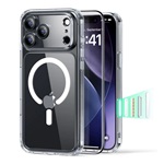 iPhone 17 Pro ESR CLASSIC HYBRID szilikon telefonvédő ütésállóság, MagSafe + képernyővédő üveg, ÁTLÁTSZÓ