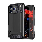 iPhone 17 Pro GIGAPACK Defender szilikon telefonvédő ütésállóság, fémhatás, FEKETE