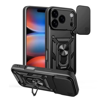 iPhone 17 Pro GIGAPACK Defender szilikon telefonvédő ütésállóság, kameravédő, FEKETE