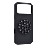 iPhone 17 Pro GIGAPACK Szilikon telefonvédő matt, tapadókorong, FEKETE