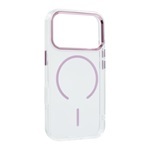 iPhone 17 Pro GIGAPACK Szilikon telefonvédő műanyag hátlap, légpárnás sarok, RÓZSASZÍN