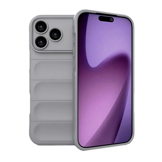 iPhone 17 Pro GIGAPACK Szilikon telefonvédő ütésállóság, 3D, VILÁGOSSZÜRKE
