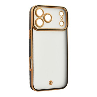 iPhone 17 Pro GIGAPACK Szilikon telefonvédő ütésállóság, kameravédő, ARANY/FEKETE