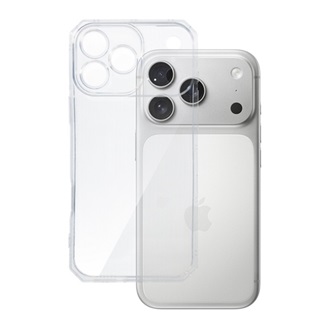 iPhone 17 Pro GIGAPACK Szilikon telefonvédő ütésállóság, légpárnás keret, ÁTLÁTSZÓ