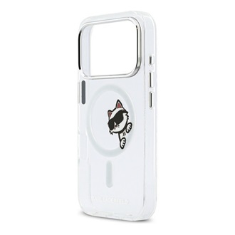 iPhone 17 Pro KARL LAGERFELD IML PEEKABOO MAGSAFE szilikon telefonvédő ütésállóság, MagSafe, ÁTLÁTSZÓ