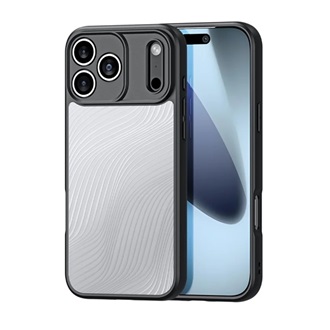 iPhone 17 Pro Max DUX DUCIS AIMO szilikon telefonvédő ütésállóság, hullám, FEKETE