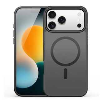 iPhone 17 Pro Max DUX DUCIS YIND szilikon telefonvédő ütésállóság, MagSafe, FEKETE