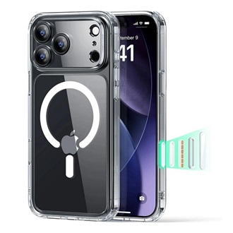 iPhone 17 Pro Max ESR CLASSIC HYBRID szilikon telefonvédő ütésállóság, MagSafe, ÁTLÁTSZÓ