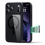 iPhone 17 Pro Max ESR CLASSIC HYBRID szilikon telefonvédő ütésállóság, MagSafe, ÁTLÁTSZÓ/FEKETE