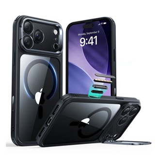 iPhone 17 Pro Max ESR CLASSIC HYBRID szilikon telefonvédő ütésállóság, MagSafe, FEKETE