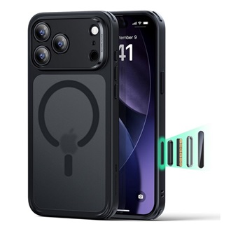 iPhone 17 Pro Max ESR CLASSIC HYBRID szilikon telefonvédő ütésállóság, MagSafe, FEKETE