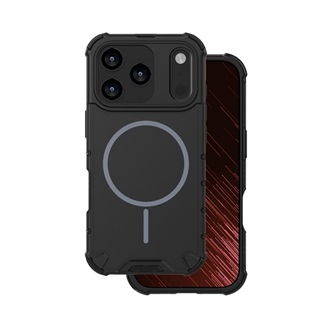 iPhone 17 Pro Max GIGAPACK Defender műanyag telefonvédő ütésállóság, MagSafe, FEKETE