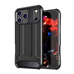 iPhone 17 Pro Max GIGAPACK Defender szilikon telefonvédő ütésállóság, fémhatás, FEKETE