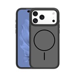 iPhone 17 Pro Max GIGAPACK Szilikon telefonvédő műanyag hátlap, MagSafe, FEKETE