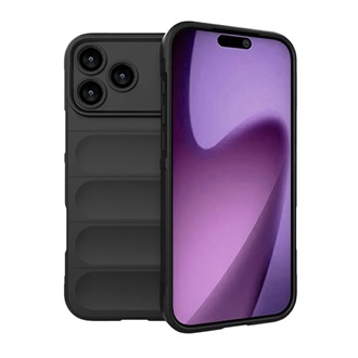iPhone 17 Pro Max GIGAPACK Szilikon telefonvédő ütésállóság, 3D, FEKETE