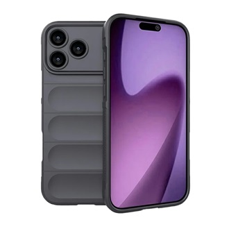 iPhone 17 Pro Max GIGAPACK Szilikon telefonvédő ütésállóság, 3D, SÖTÉTSZÜRKE