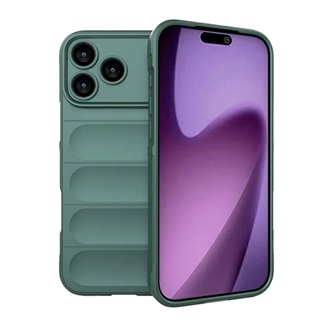 iPhone 17 Pro Max GIGAPACK Szilikon telefonvédő ütésállóság, 3D, SÖTÉTZÖLD