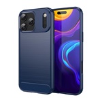 iPhone 17 Pro Max GIGAPACK Szilikon telefonvédő ütésállóság, karbon minta, SÖTÉTKÉK