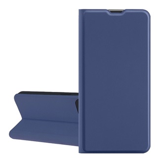 iPhone 17 Pro Max GIGAPACK Tok álló, bőr hatású FLIP, kártyazseb, SÖTÉTKÉK