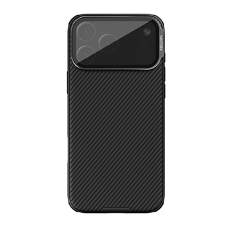 iPhone 17 Pro Max NILLKIN CAMSHIELD PROP szilikon telefonvédő ütésállóság, csíkos, FEKETE