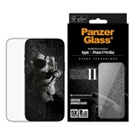 iPhone 17 Pro Max PANZERGLASS CERAMIC II PROTECTION ULTRA-WIDE FIT képernyővédő üveg 3D, kerámia + segédkeret, FEKETE