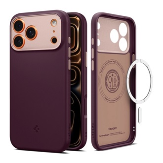 iPhone 17 Pro Max SPIGEN NANO POP szilikon telefonvédő kameravédő, MagSafe, BURGUNDY