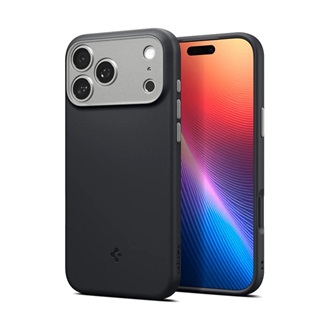 iPhone 17 Pro Max SPIGEN NANO POP szilikon telefonvédő kameravédő, MagSafe, FEKETE