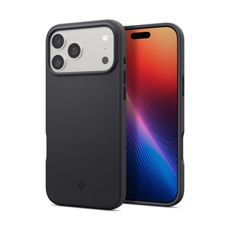 iPhone 17 Pro Max SPIGEN SILICONE FIT MAG szilikon telefonvédő ütésállóság, MagSafe, FEKETE