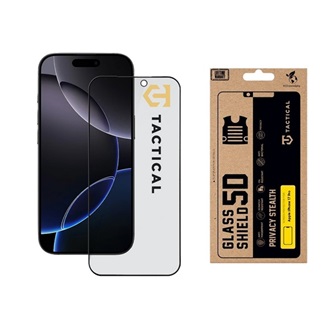 iPhone 17 Pro Max TACTICAL GLASS SHIELD PRIVACY STEALTH 5D képernyővédő üveg 5D, betekintés védelem, FEKETE