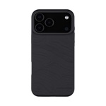 iPhone 17 Pro Max TACTICAL MAGFORCE BEAVER szilikon telefonvédő mikrofiber plüss belső, topográfiai minta, FEKETE