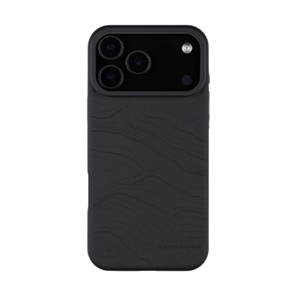iPhone 17 Pro Max TACTICAL MAGFORCE BEAVER szilikon telefonvédő mikrofiber plüss belső, topográfiai minta, FEKETE